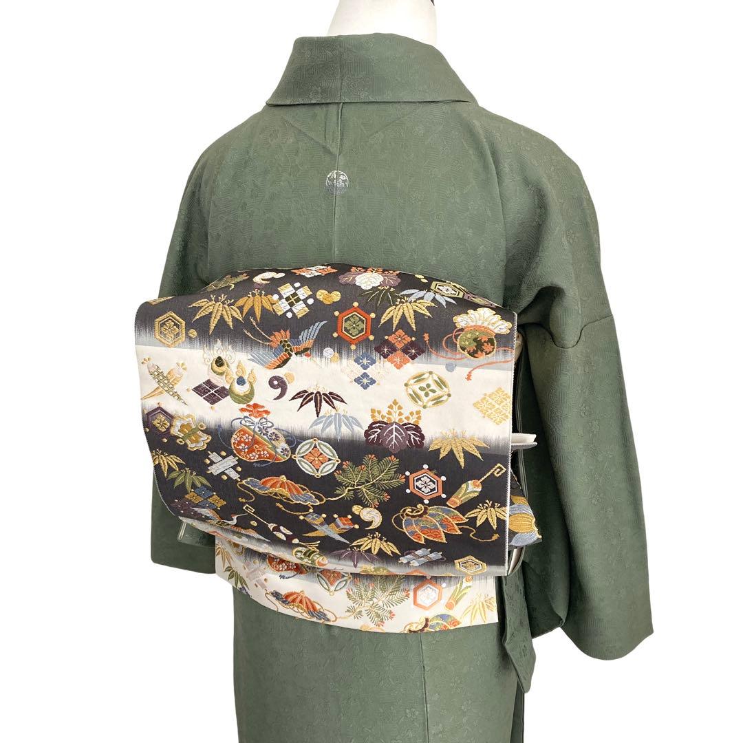 ★ twin R様★草緑 色無地　着物　礼装 卒業式 入学式 フルセット可