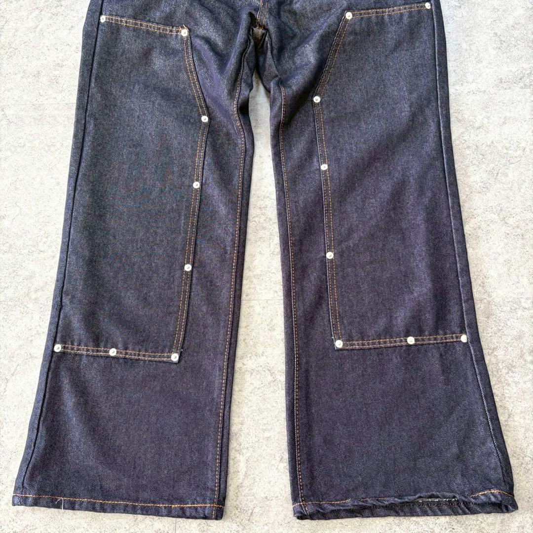 00s【archive】ダブルウエストデニムパンツ/Y2K/opium/ギミック