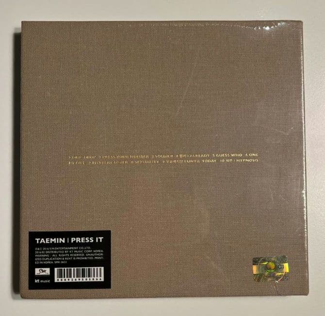 SHINee　テミン　韓国公式　入手困難　販売終了　トレカ付き press it