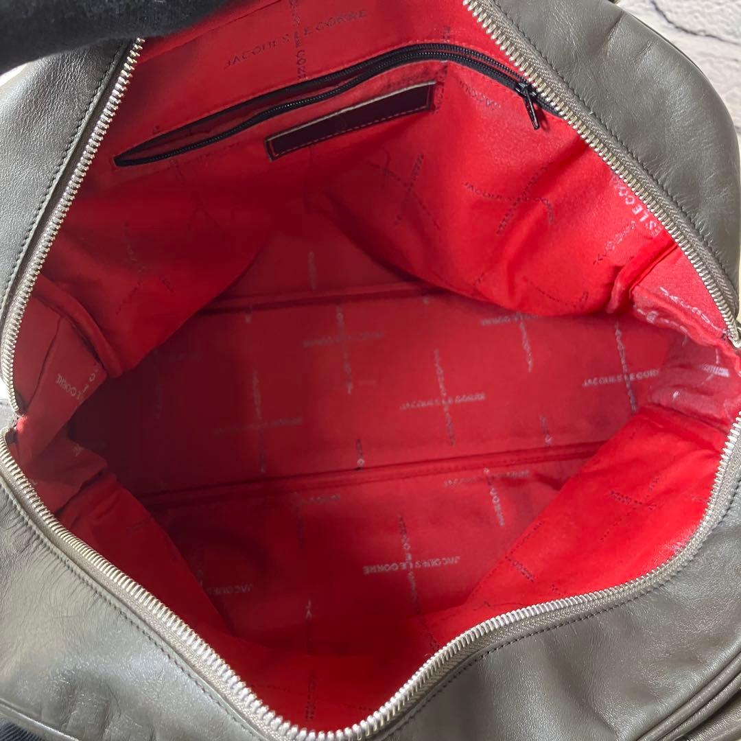 ジャックルコー✨リスボン 本革 レザー A4可 トートバッグ カーキ