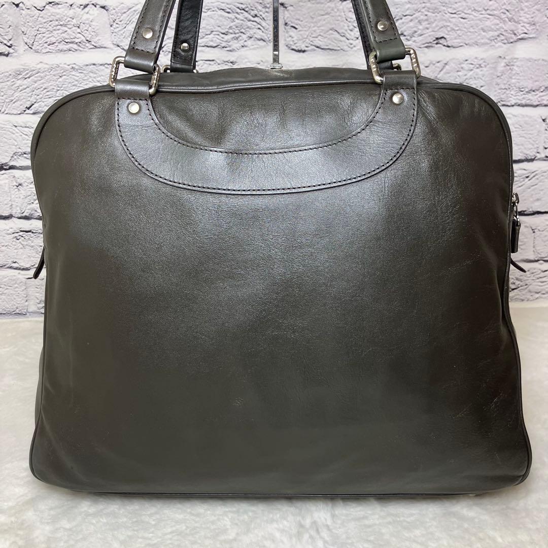 ジャックルコー✨リスボン 本革 レザー A4可 トートバッグ カーキ