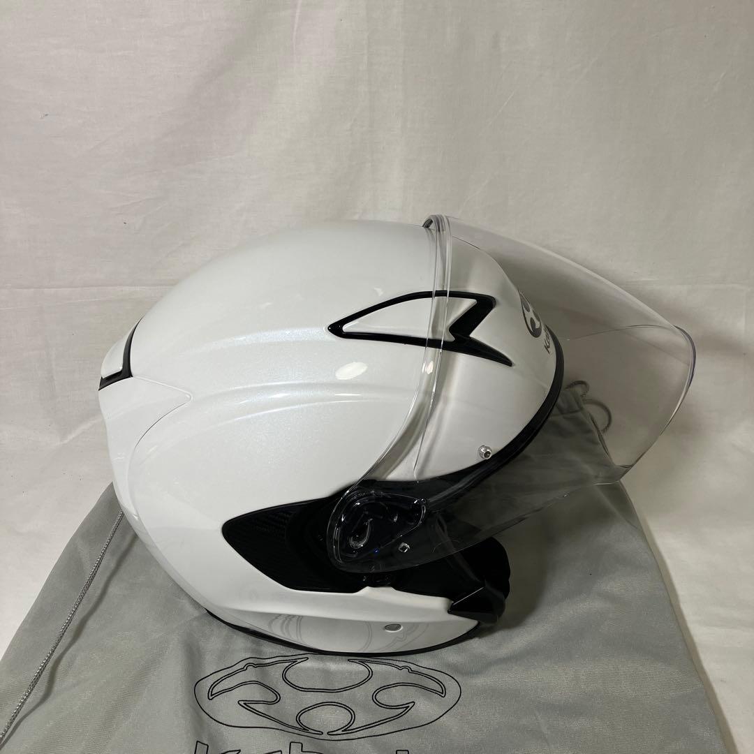 OGK KABUTO EXCEED パールホワイト Ｌ