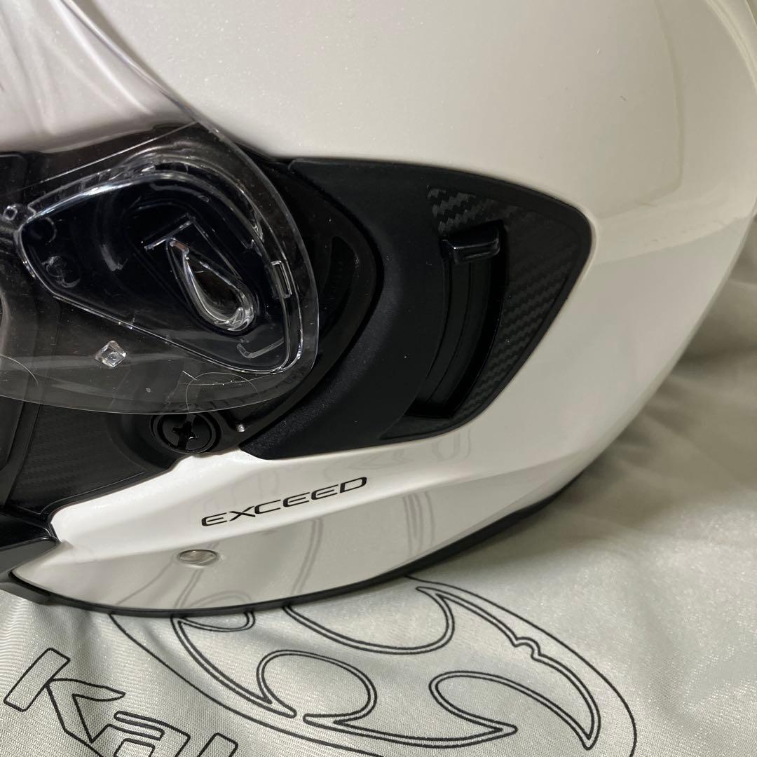 OGK KABUTO EXCEED パールホワイト Ｌ