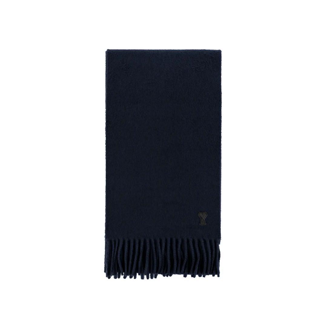 AMI PARIS ウール マフラー NAVY