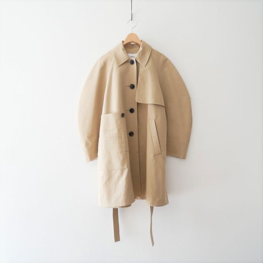 ジャケット・アウター 23SS ENFOLD SOUTIEN-COLLAR TRENCH COAT