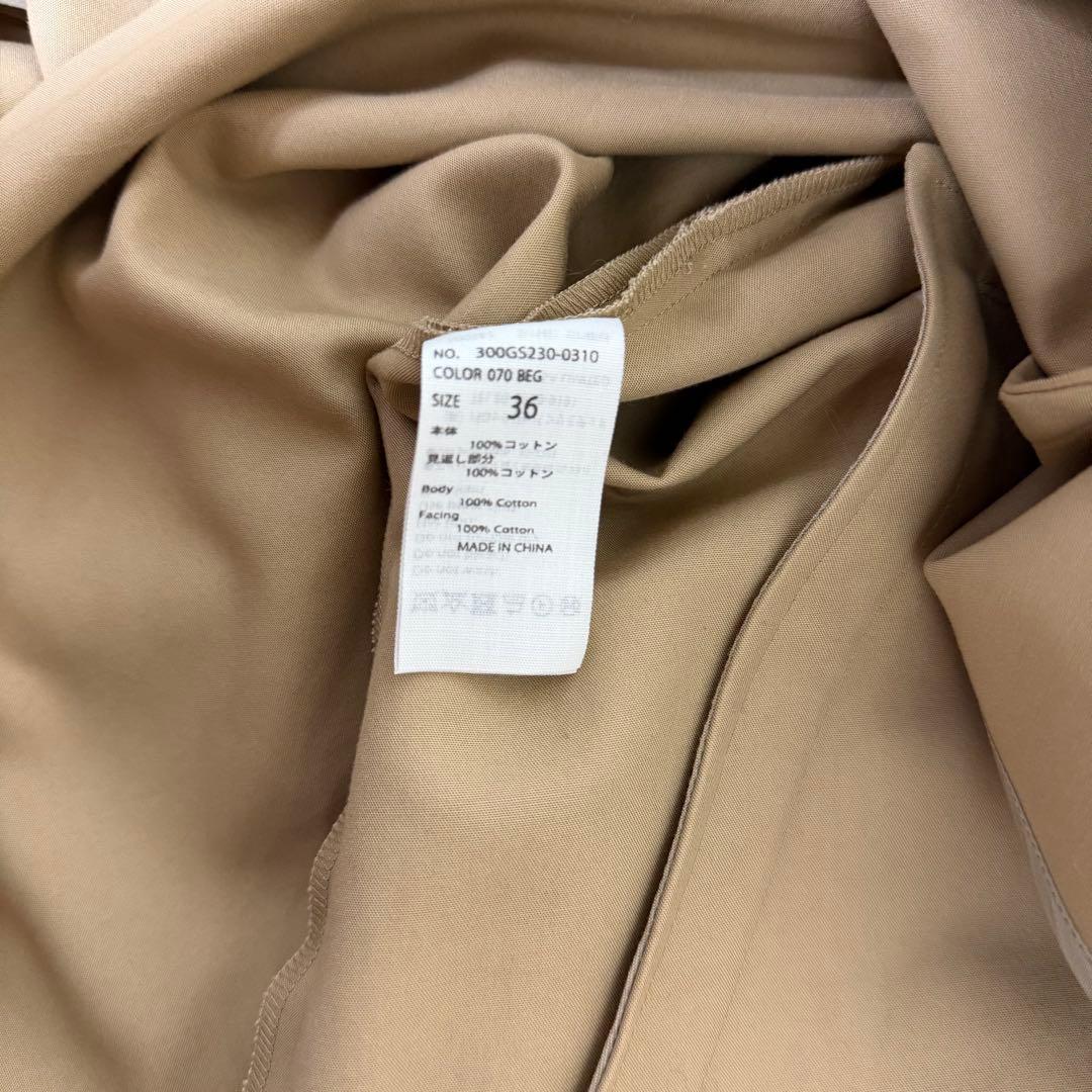 ジャケット・アウター 23SS ENFOLD SOUTIEN-COLLAR TRENCH COAT