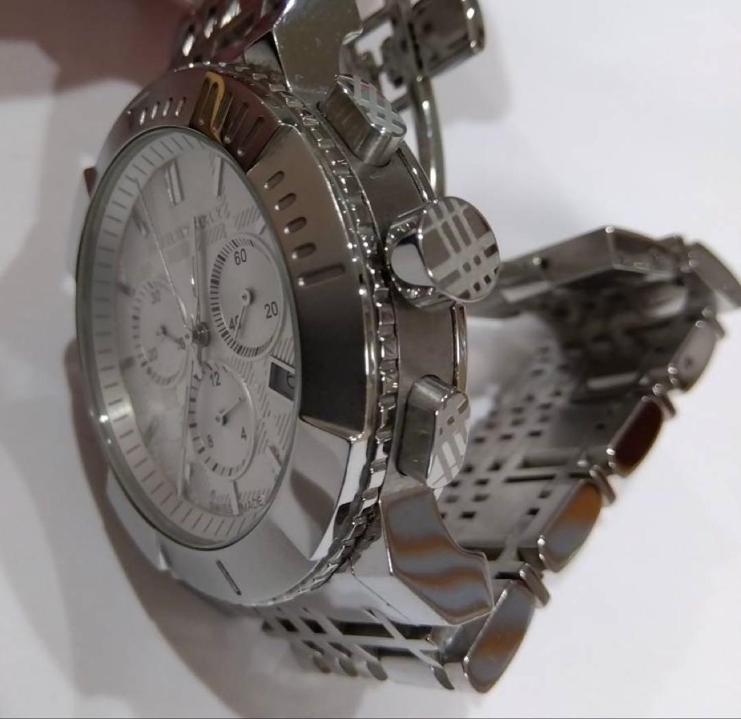 バーバリー 腕時計 ホワイト シルバー BU2303