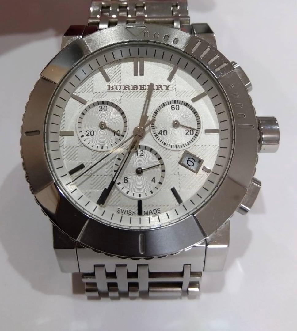 バーバリー 腕時計 ホワイト シルバー BU2303