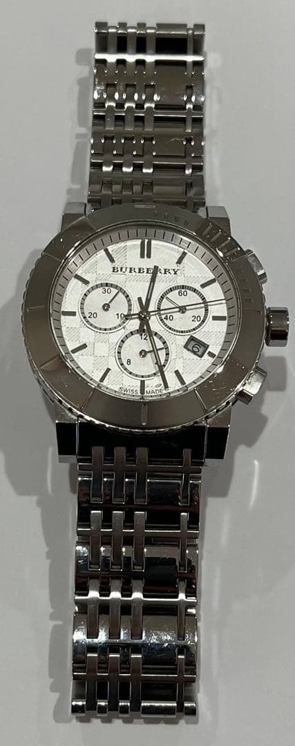 バーバリー 腕時計 ホワイト シルバー BU2303