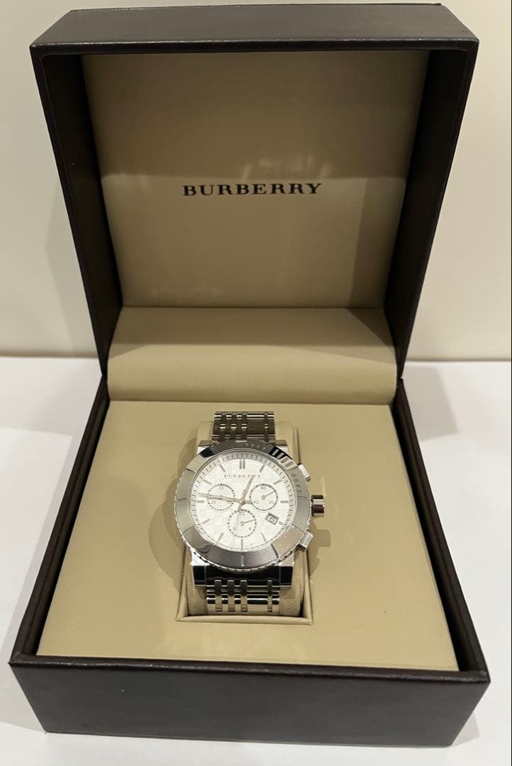 バーバリー 腕時計 ホワイト シルバー BU2303