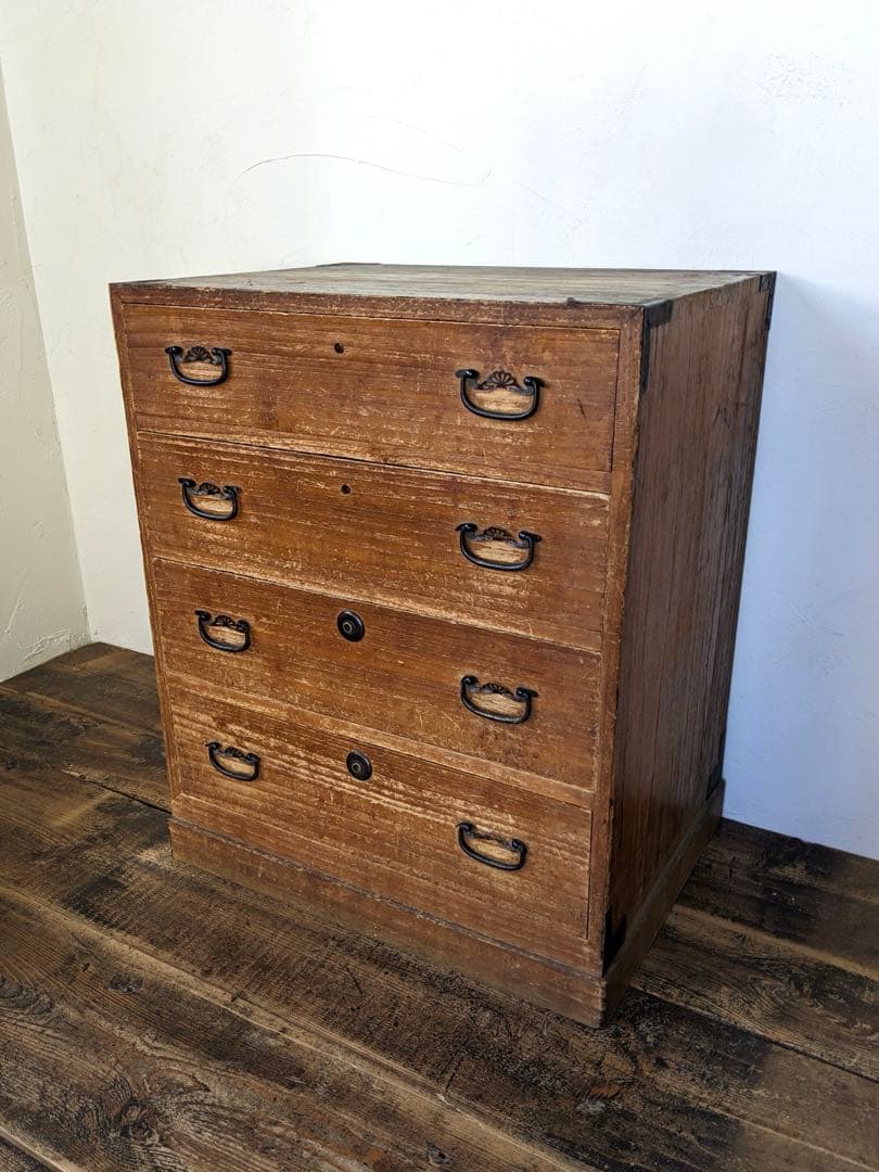 木製タンス 骨董 箪笥 昭和レトロ