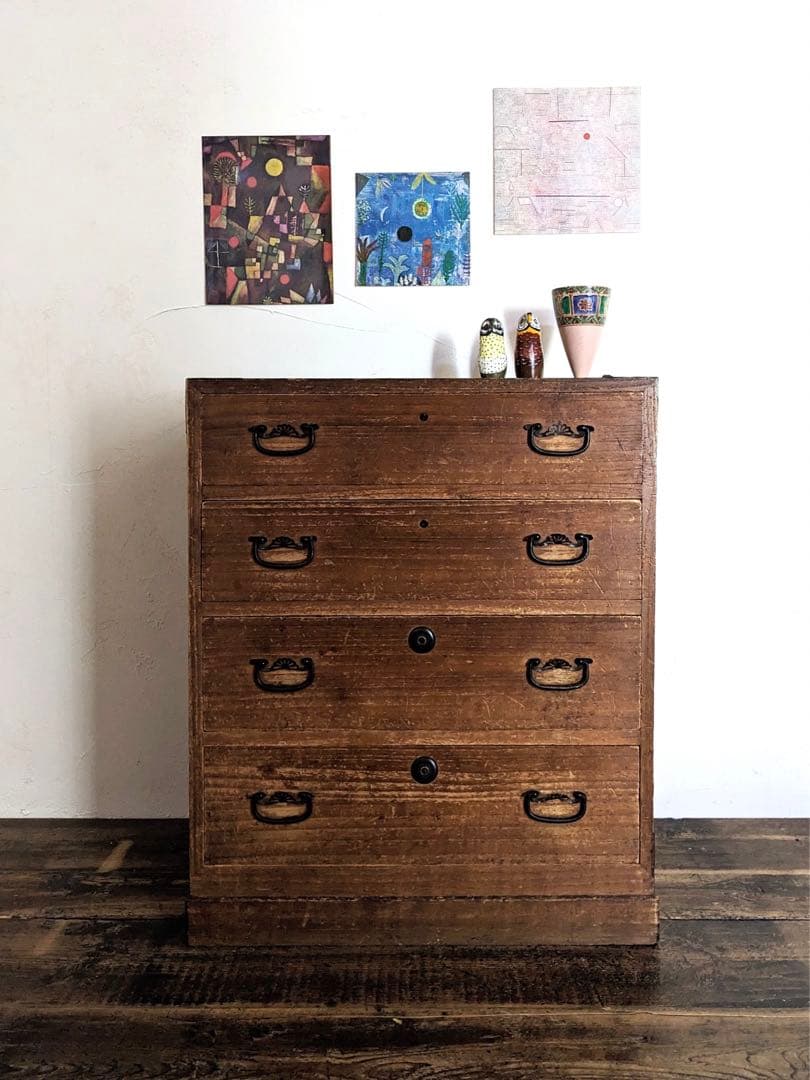 木製タンス 骨董 箪笥 昭和レトロ