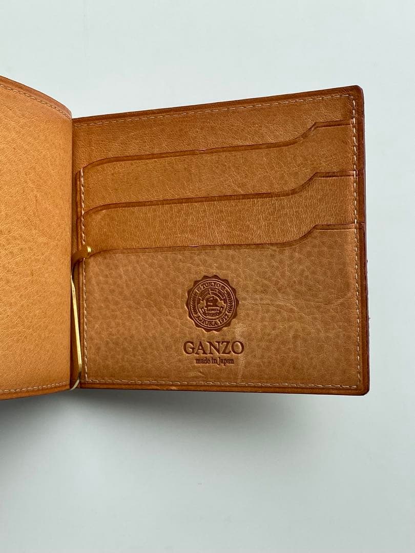 GANZO LIZARD6 マネークリップ ブラウン