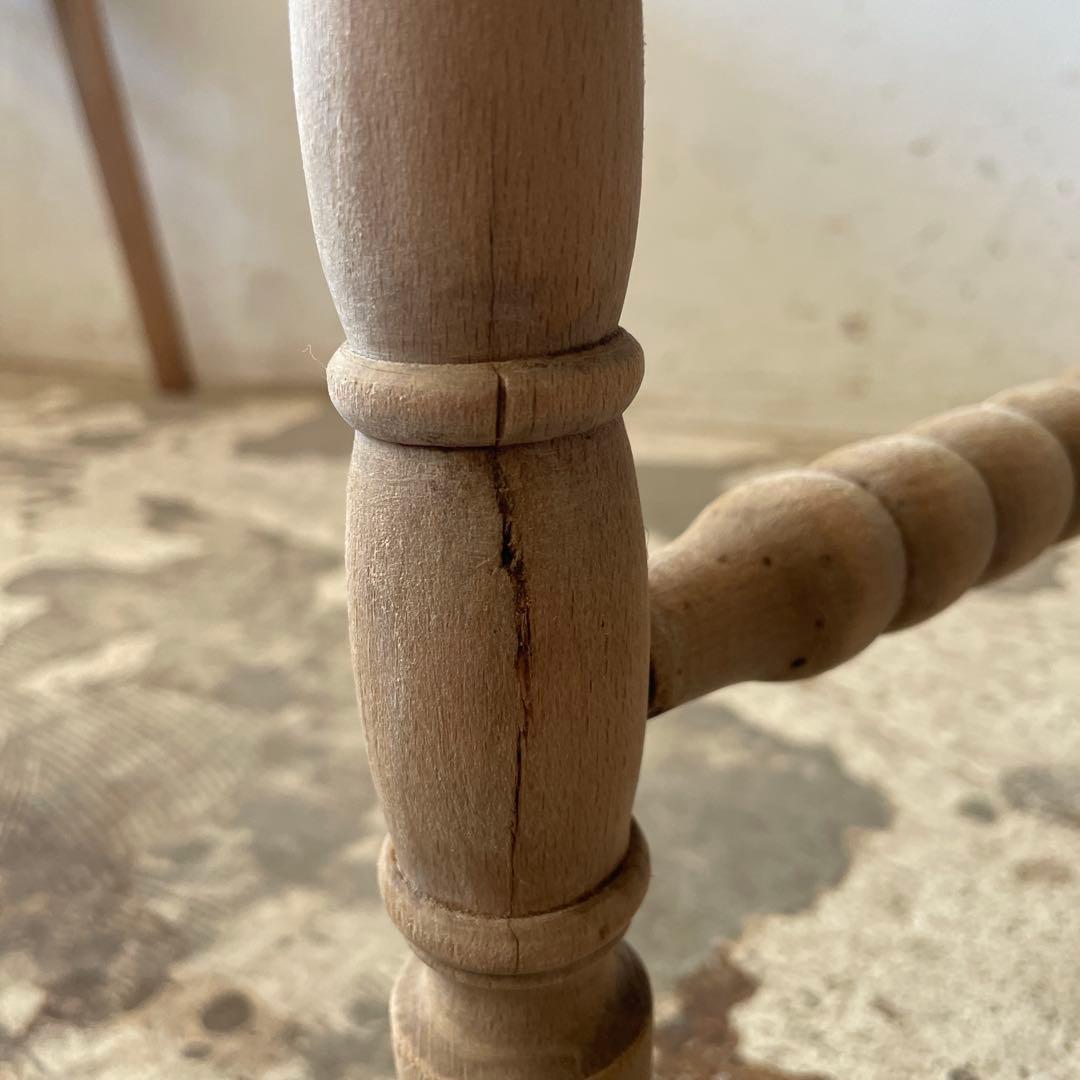 年末・年始SALE ビンテージ 藁 コーナーチェア 剥離