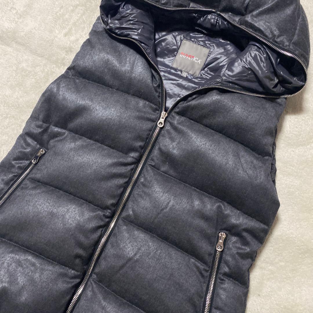 ✨希少✨DUVETICA カシミヤ混　ダウンベスト　FEBDUE グレー　42