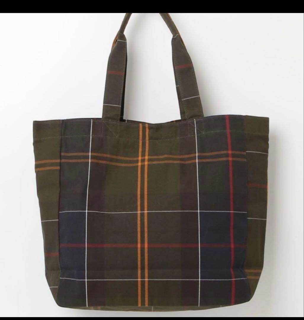 美品　バブアー　トートバッグ　大容量　barbour tote bag