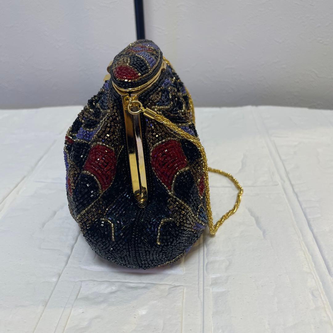 ビーズ　ハンドバッグ　LUMY はしもと　パーティーバッグ