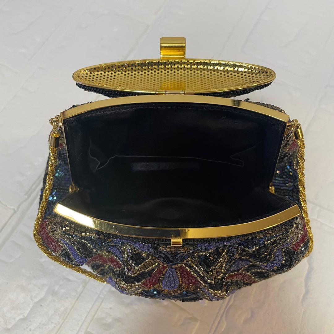 ビーズ　ハンドバッグ　LUMY はしもと　パーティーバッグ