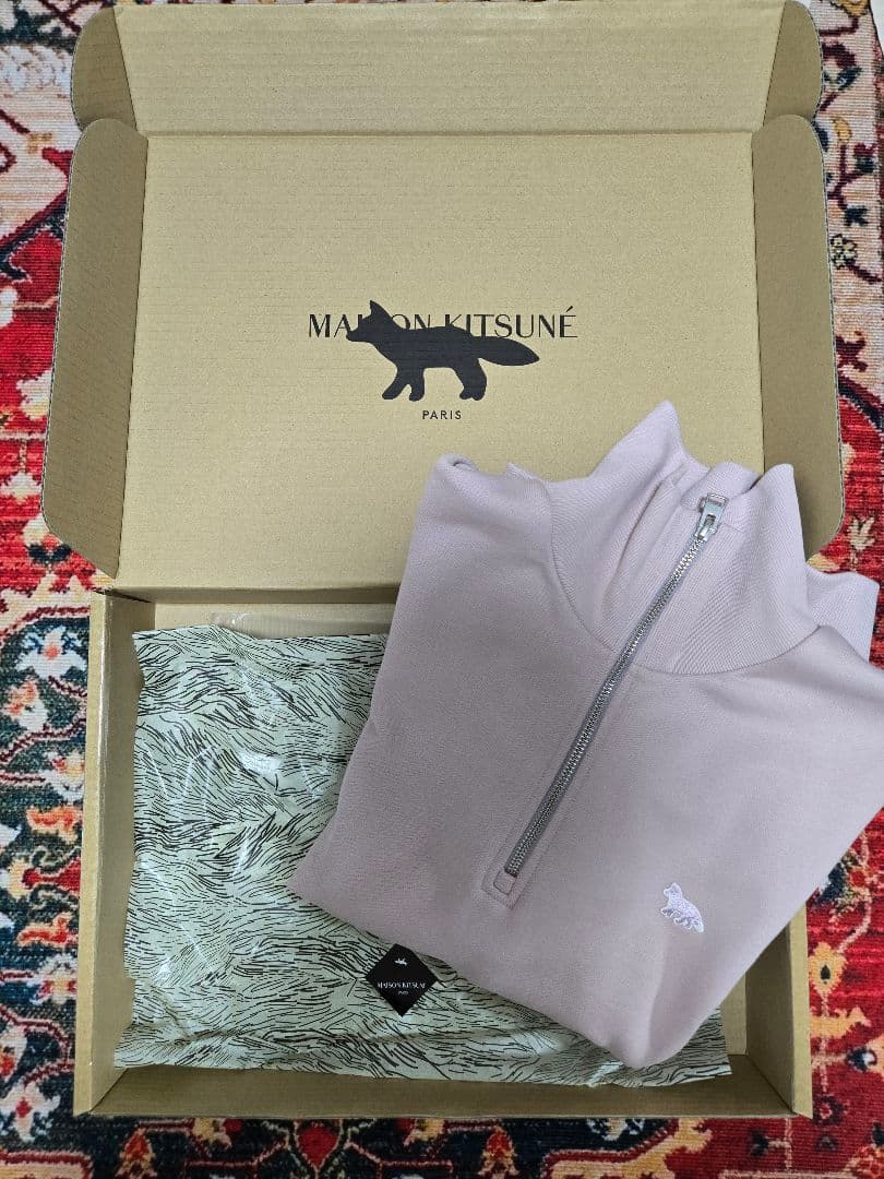 【試着のみ】MAISON KITSUNÉ ハーフジップスウェット