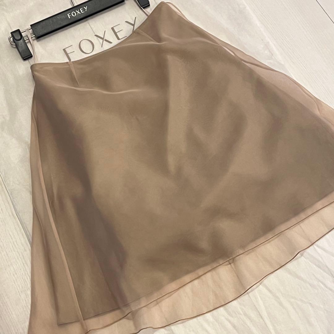 極美品　FOXEY ワンピース フレアドレス　38