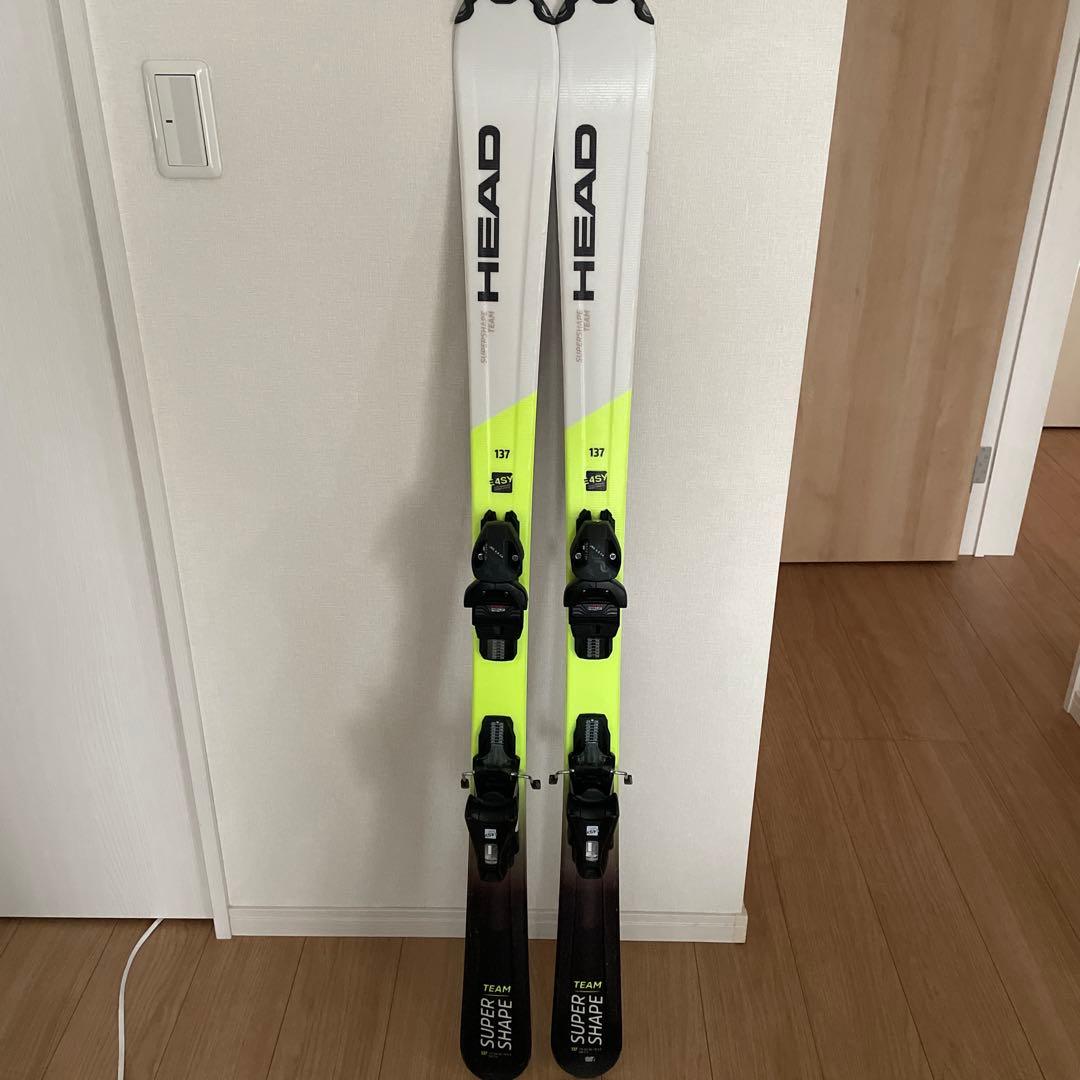 HEAD SUPER SHAPE スキー板 137cmブーツ付き23センチ