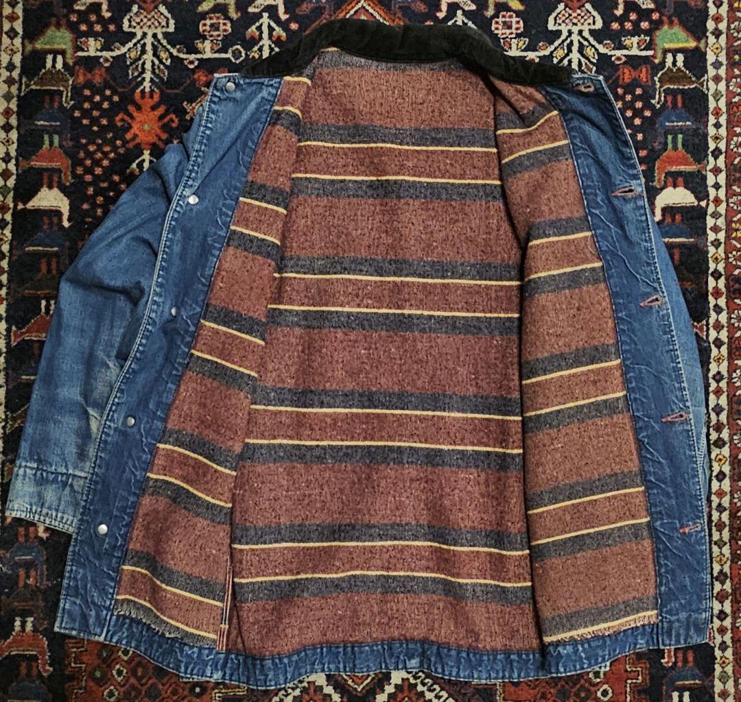 【60s Vintage】Rail Chief デニムカバーオール ブランケット