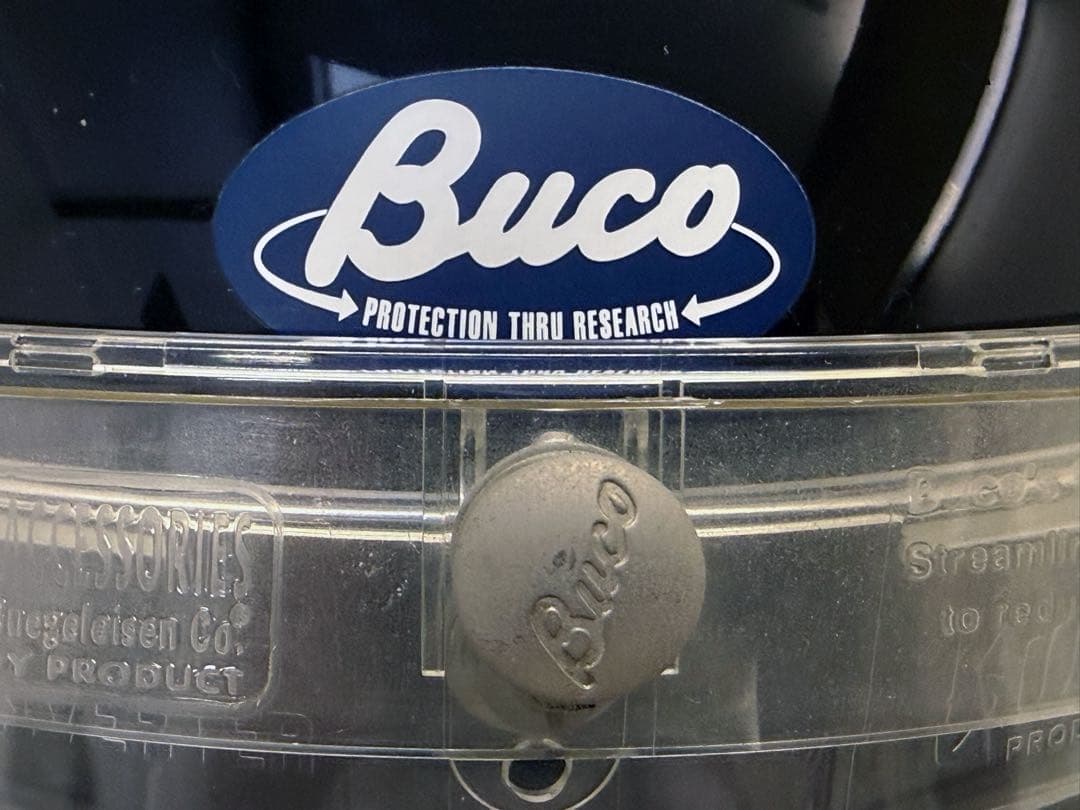 美品　Buco ヘルメット クリアシールド付き58-60cm