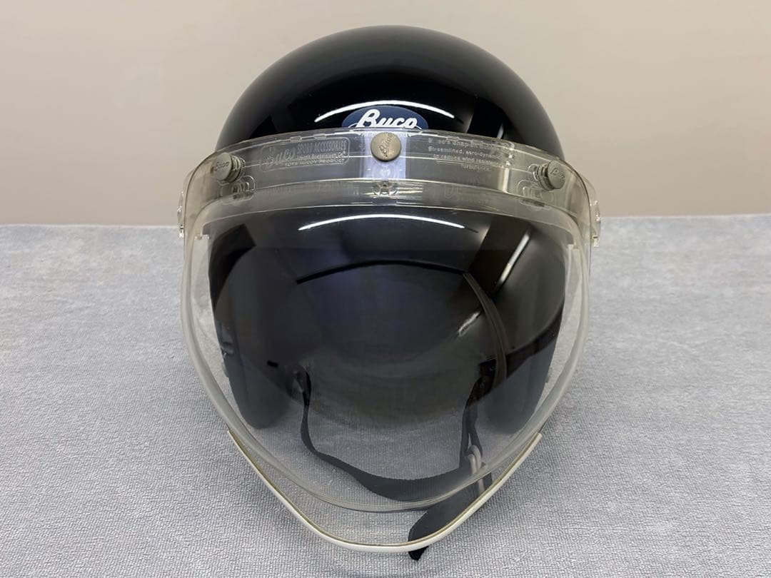 美品　Buco ヘルメット クリアシールド付き58-60cm