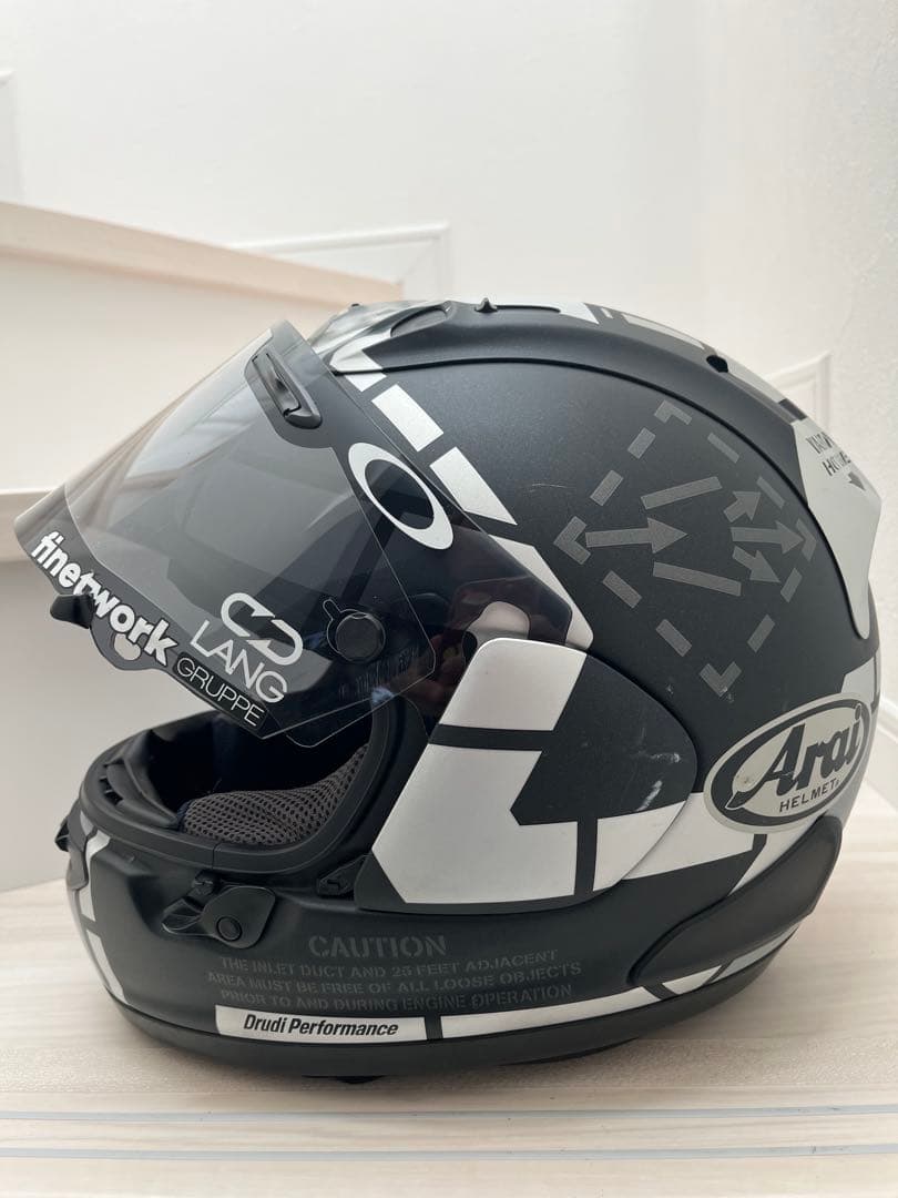 Arai X7 ヘルメット 黒/銀 シールド付き　マーベリック GP3