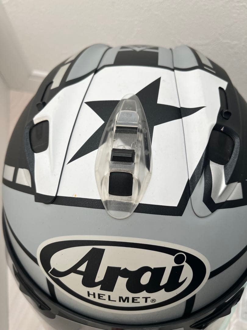 Arai X7 ヘルメット 黒/銀 シールド付き　マーベリック GP3