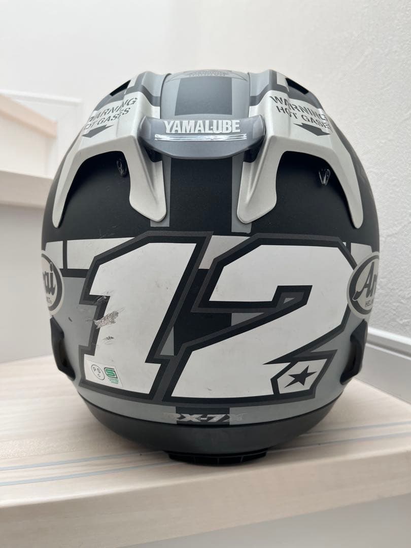 Arai X7 ヘルメット 黒/銀 シールド付き　マーベリック GP3