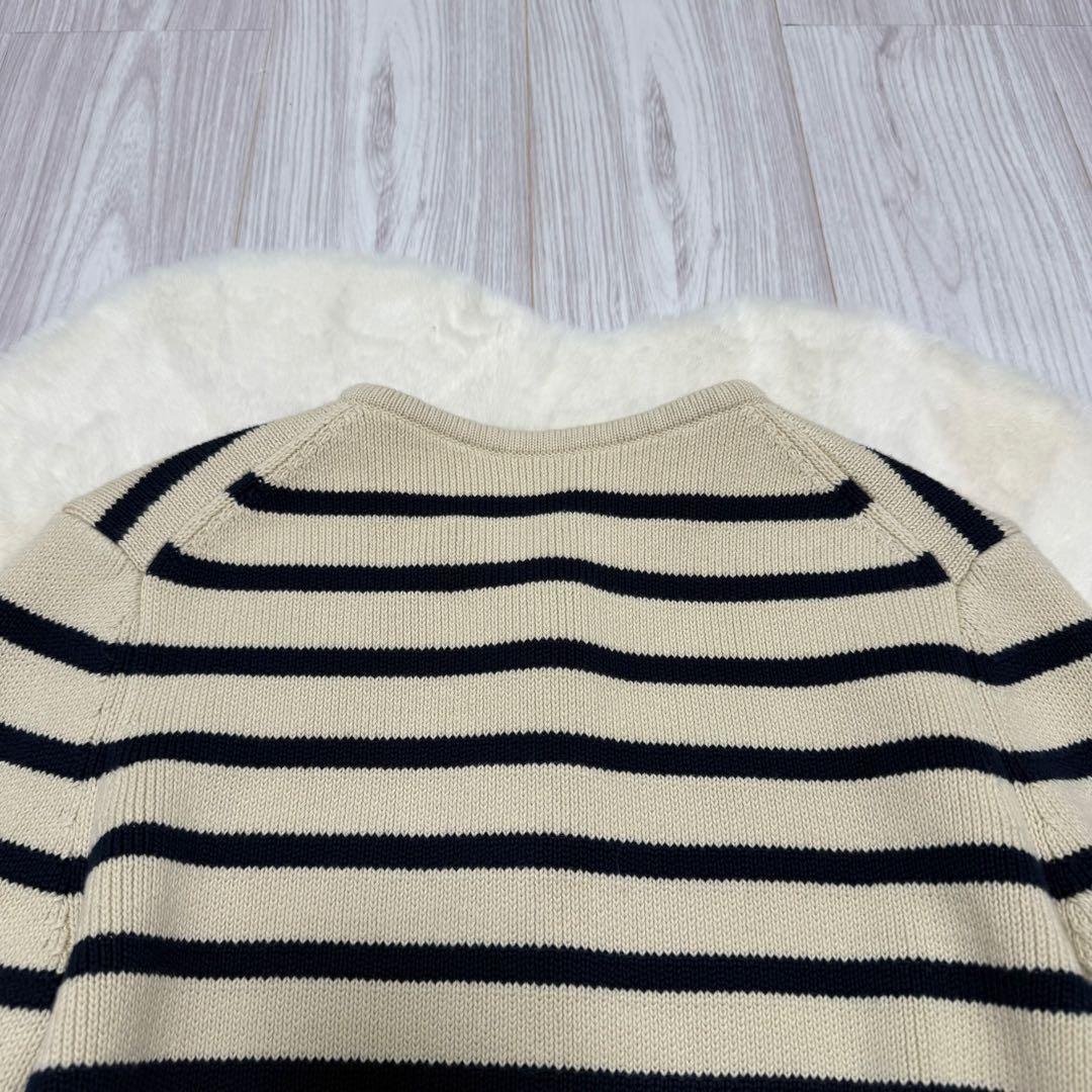 Theory 24SS ウォッシャブル ニット ジャケット ボーダー サイズS