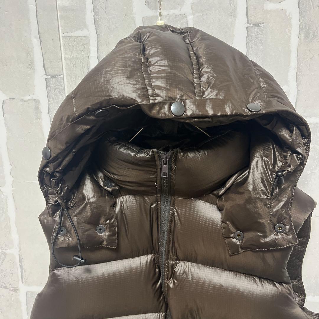 BEAMS PERTEX QUANTUM ダウンベスト 短丈 M ダブルジップ