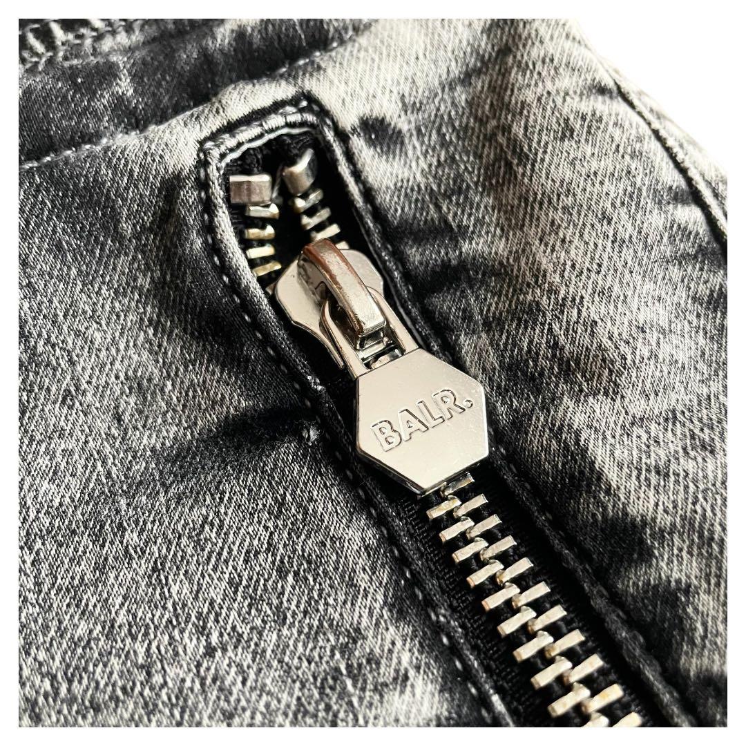BALR. コットン ブラックデニム イージー ショートパンツ M