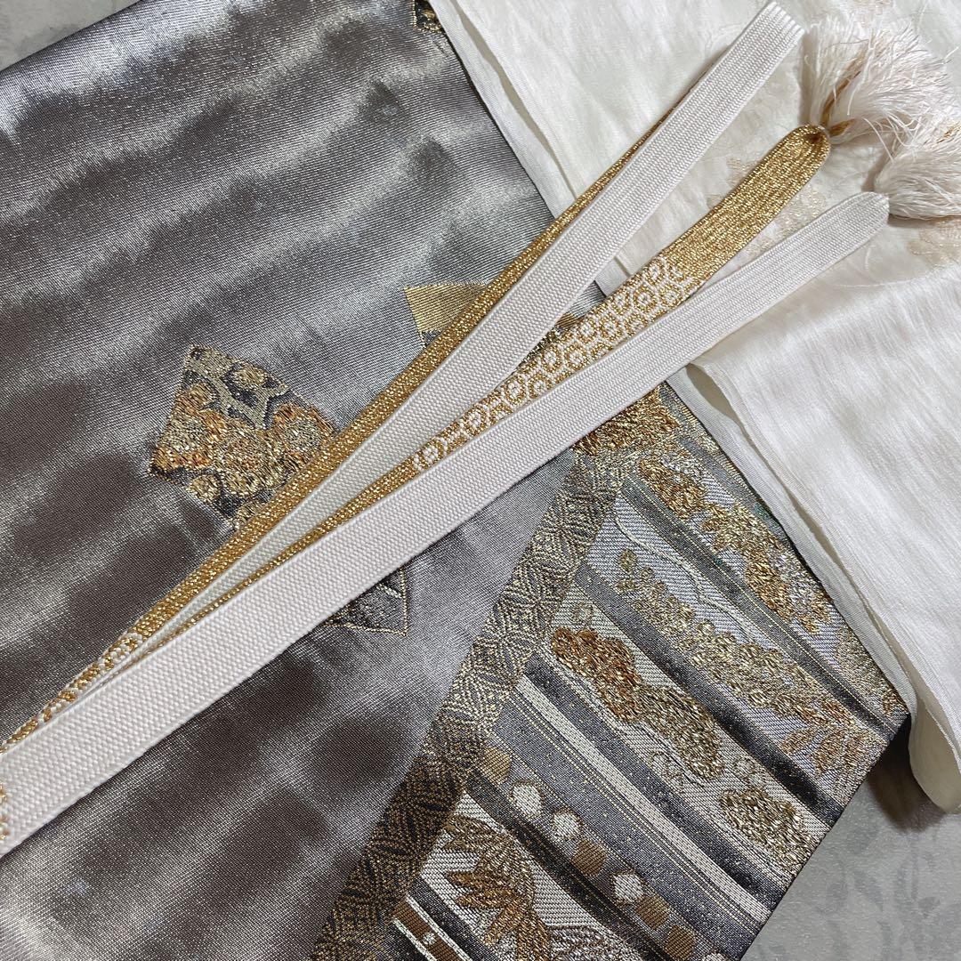 訪問着　フルセット　桜の木　菊　流水　金彩加工　叩き染　入学式　卒業式　I2