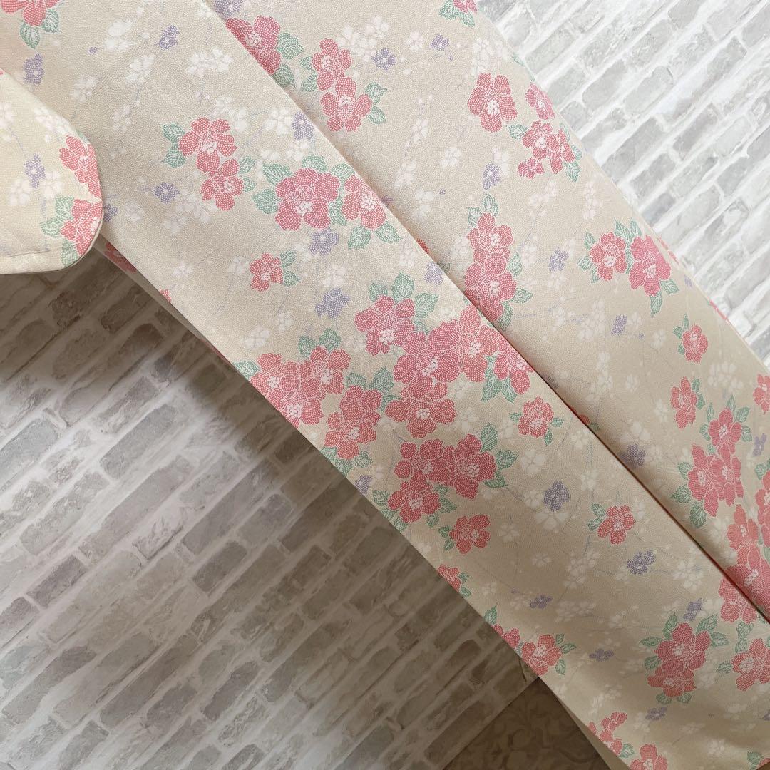 小紋　フルセット　椿　お出掛け　お散歩　普段着　着物　H5