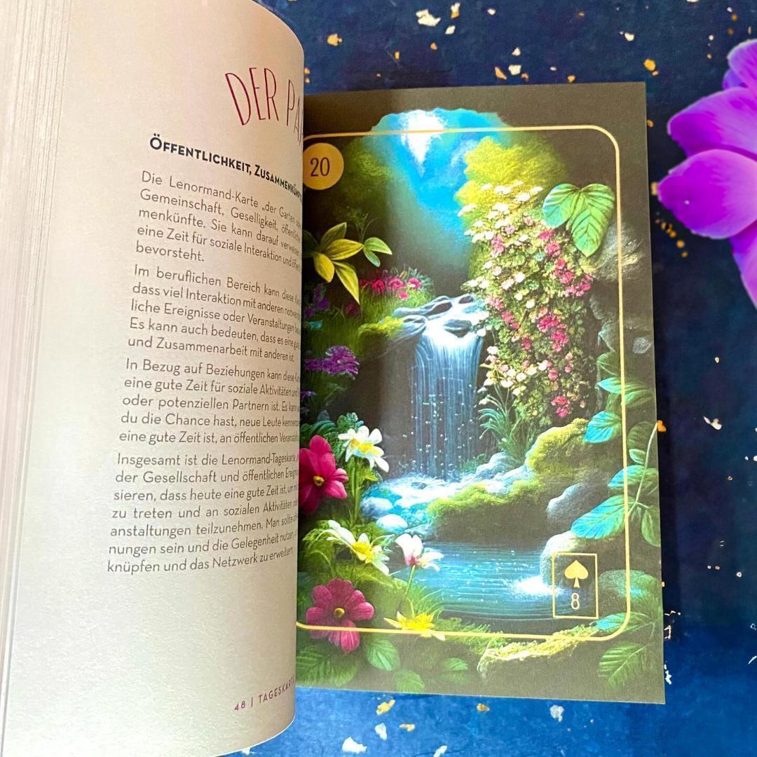 【正規品ルノルマンカード】入手困難品✨ドイツ発✨ラグジュアリー＆エレガント✨金縁