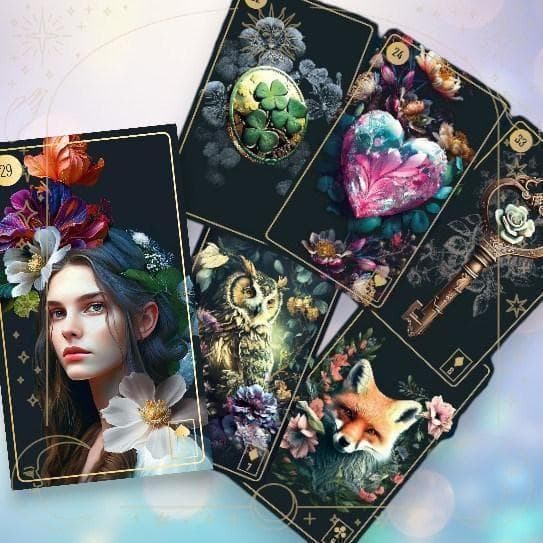 【正規品ルノルマンカード】入手困難品✨ドイツ発✨ラグジュアリー＆エレガント✨金縁