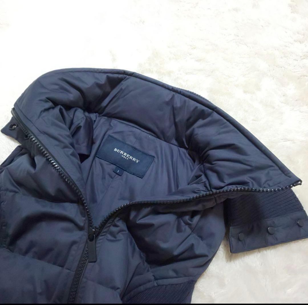 バーバリー　ダウン　ジレ　ゴルフ　ネイビー