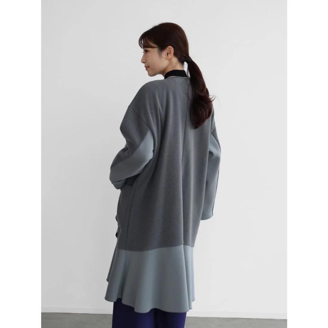新品 ラディエイト フリルデザインコート グレー RADIATE ヤマダヤ