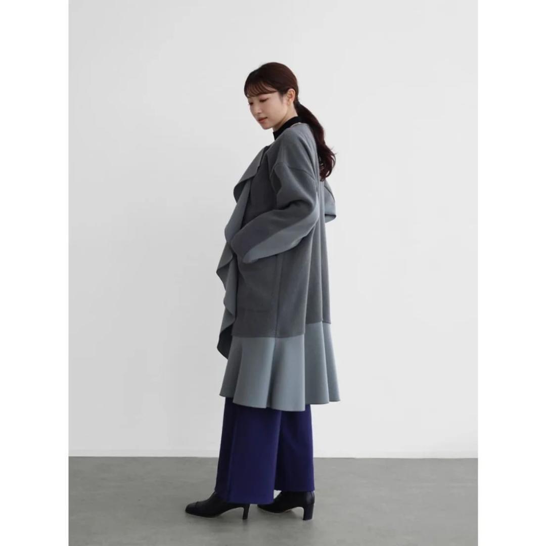 新品 ラディエイト フリルデザインコート グレー RADIATE ヤマダヤ