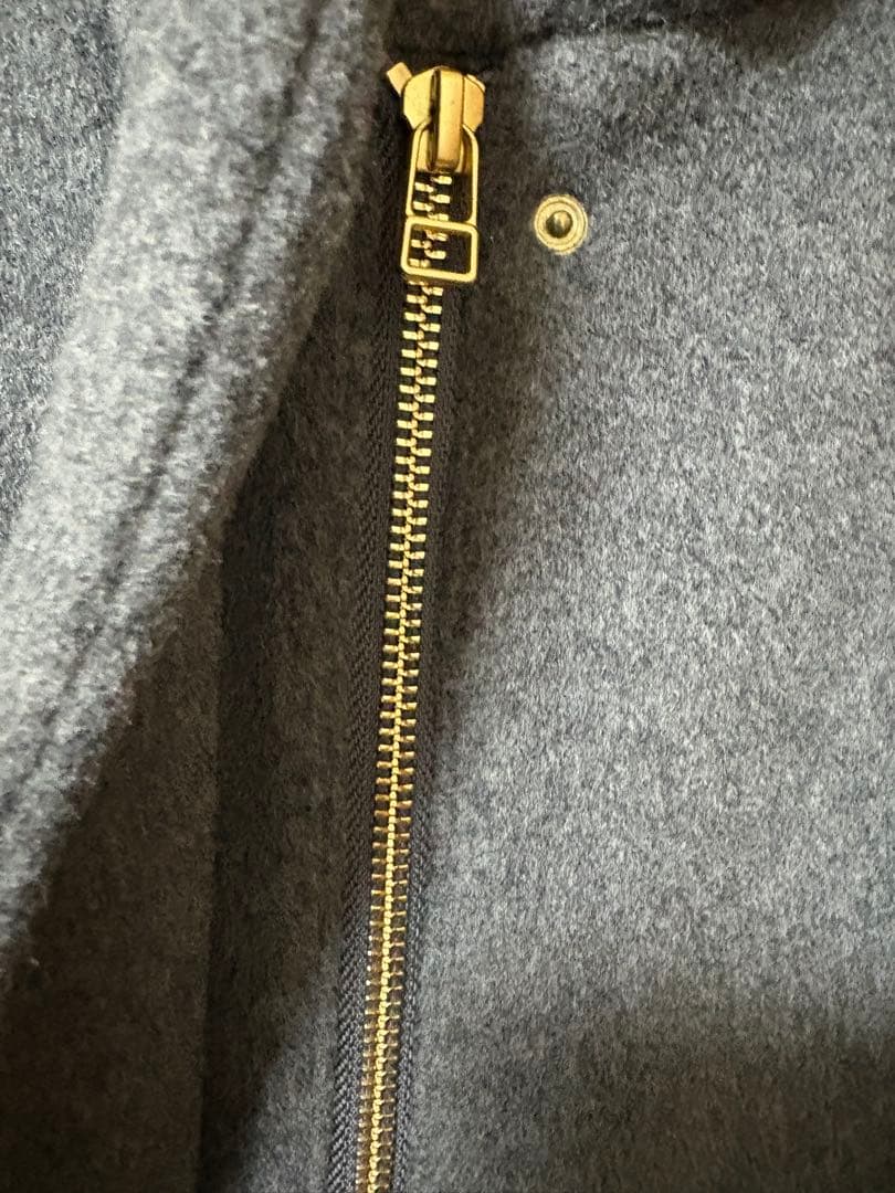 自由区 ❤️ 大きいサイズ46MENCHIウールビーバーフード付きコート☆グレー