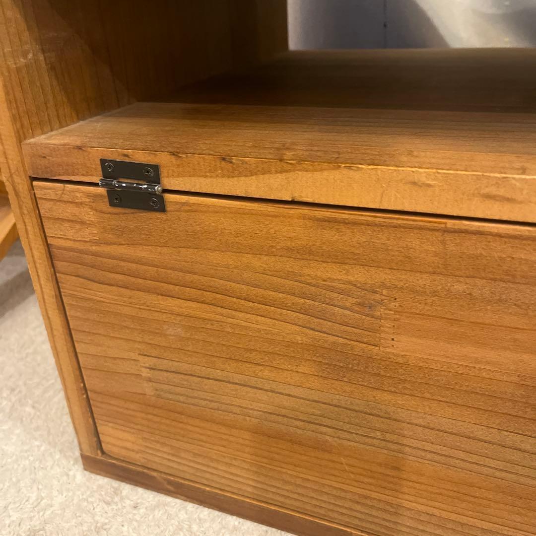 ⚫︎お値下げ⚫︎木製テレビボード アンティーク風 無垢材風