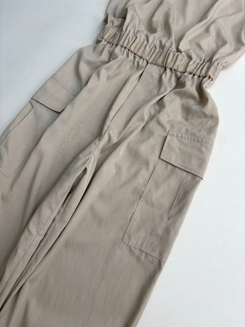 2025SS今季美品★ウィムガゼット　オックスオールインワン　ベージュ　F