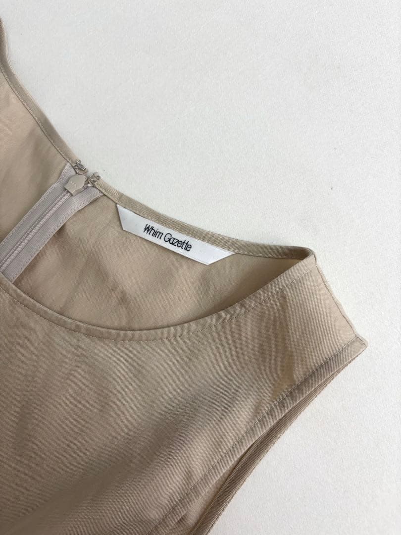 2025SS今季美品★ウィムガゼット　オックスオールインワン　ベージュ　F