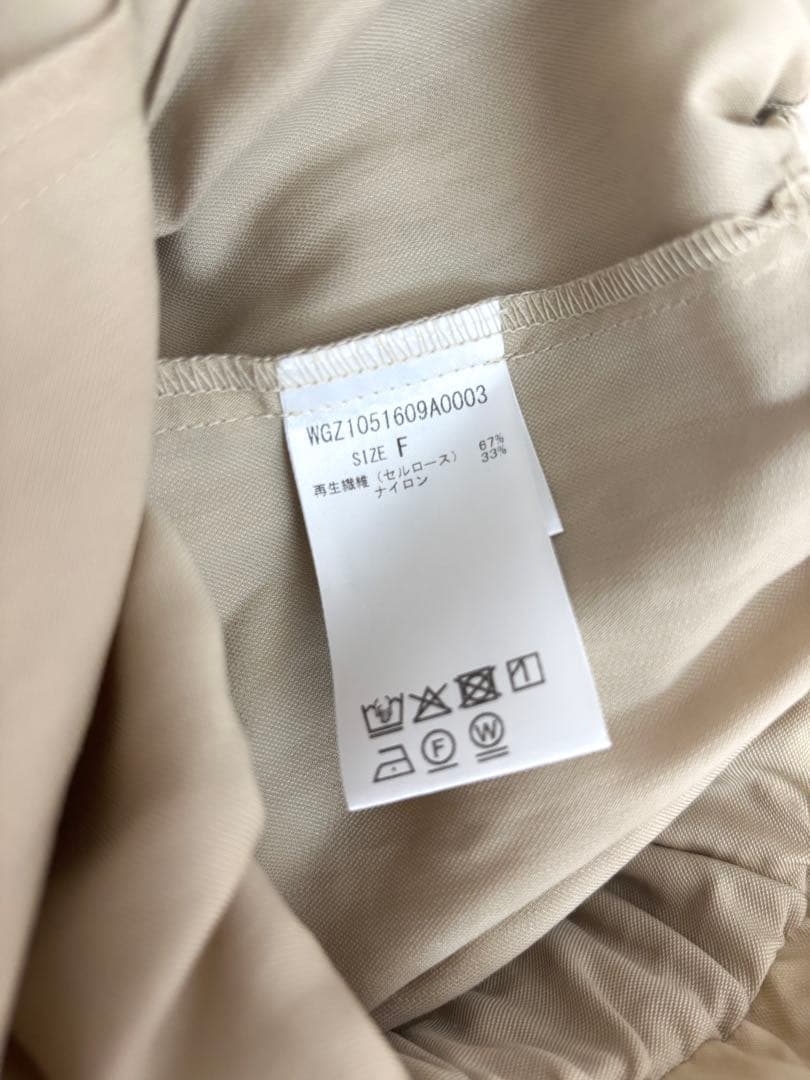 2025SS今季美品★ウィムガゼット　オックスオールインワン　ベージュ　F