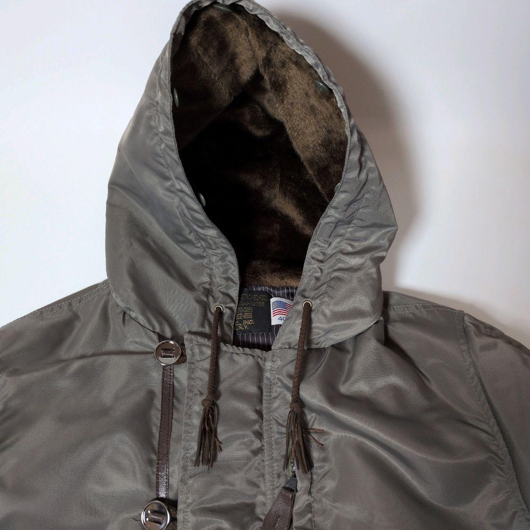 Schott NYC 中綿フライトジャケット N2B ファー取り外し可 L 40