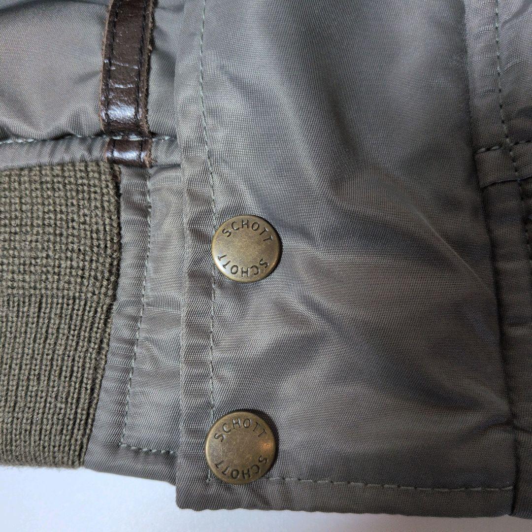 Schott NYC 中綿フライトジャケット N2B ファー取り外し可 L 40