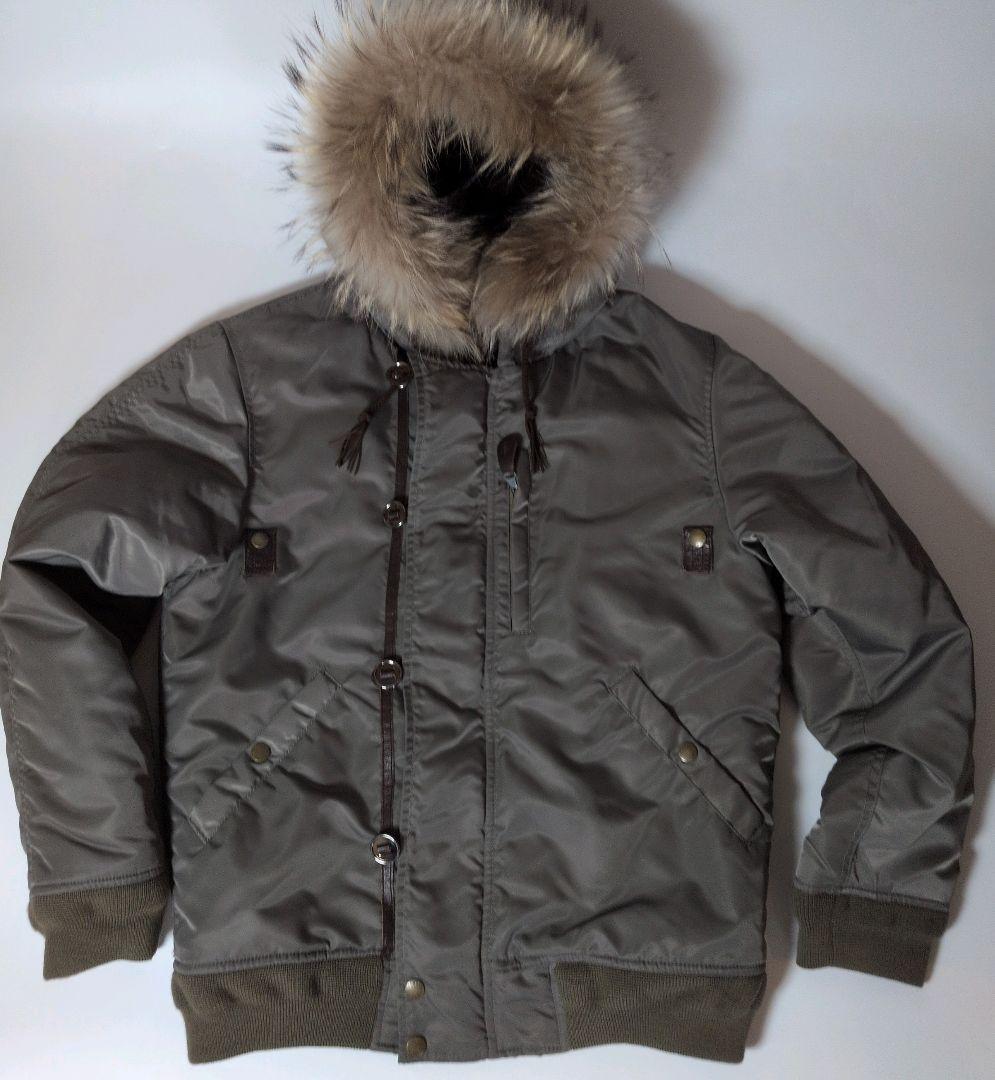 Schott NYC 中綿フライトジャケット N2B ファー取り外し可 L 40