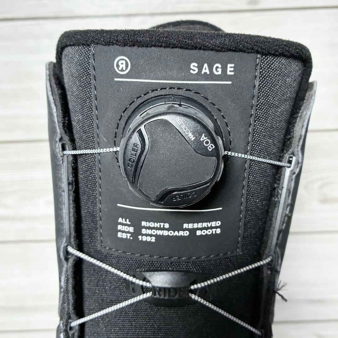 1176 RIDE SAGE スノーボード ブーツ BOA 黒 23.5